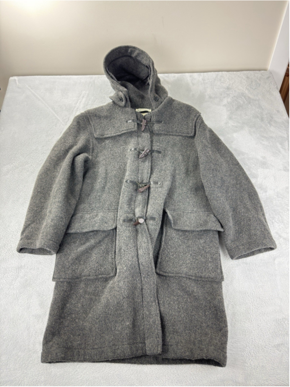 Gloverall Duffle Coat Men's Size 40 US/40 GB/50 EUR 80% Wool 20% Polyamide Grey